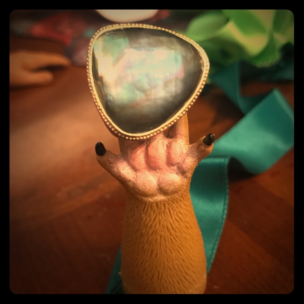 Labradorite Statement Ring size 9